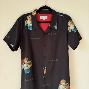 PacSun Black Shirt with Angelic Print